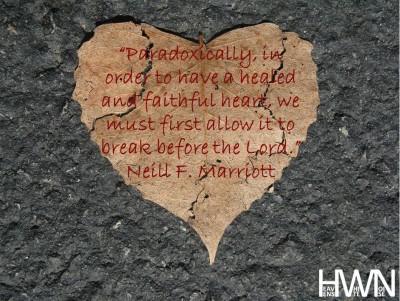 Broken heart before the Lord