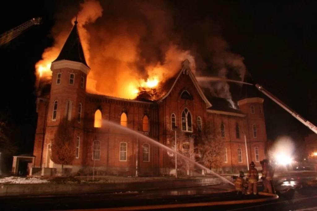provo tabernacle fire