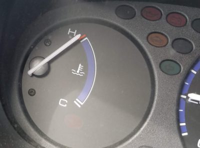 temperature gauge, car, hot, overheated