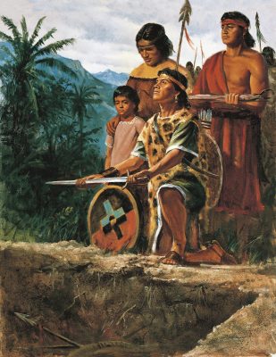 Anti-Nephi-Lehies Burying Their Swords