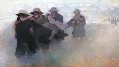 four-men-carrying-pioneers-river
